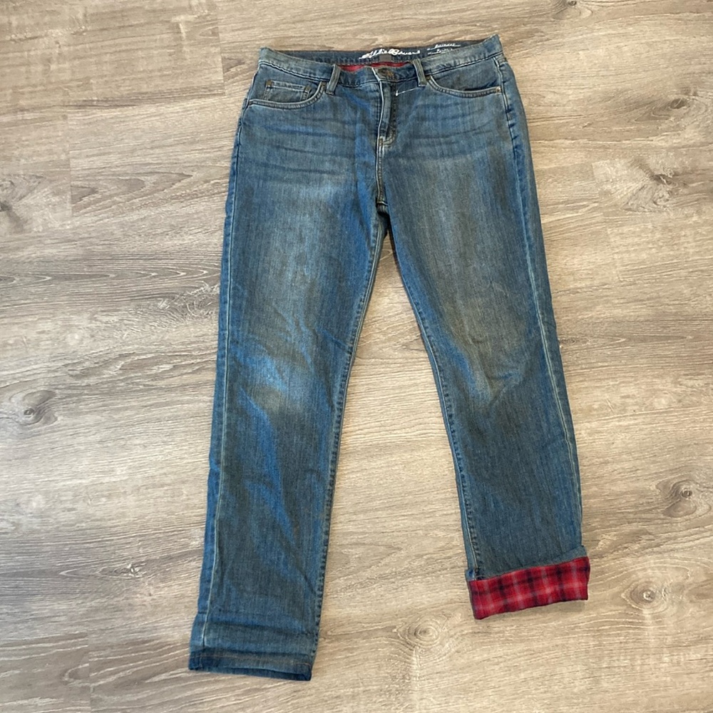 Eddie Bauer flannel lined jeans